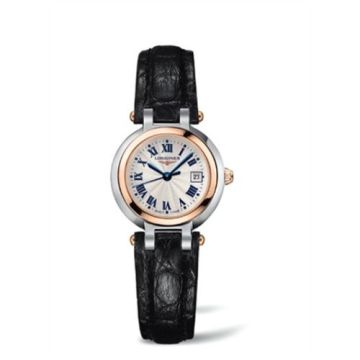 Longines PrimaLuna Quartz 26.5 Stainless Steel / Pink Gold / Silver - Roman