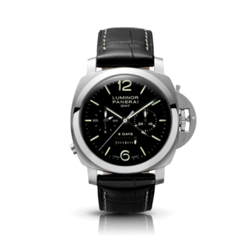 Panerai Luminor 1950 Chrono Monopulsante 8 Days GMT Acciaio