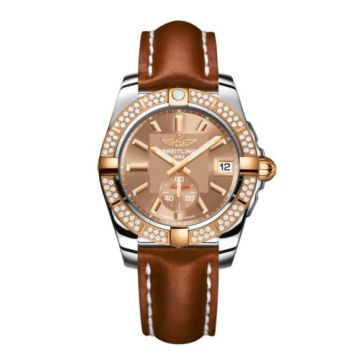 Breitling Galactic 36 Automatic Stainless Steel / Rose Gold / Diamond / Copperhead Bronze / Calf