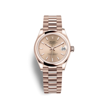Rolex Datejust 31 Rose Gold / Domed / Rose / President