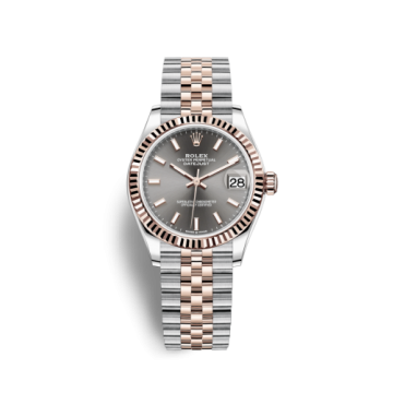 Rolex Datejust 31 Stainless Steel/ Rose Gold / Fluted / Grey / Jubilee