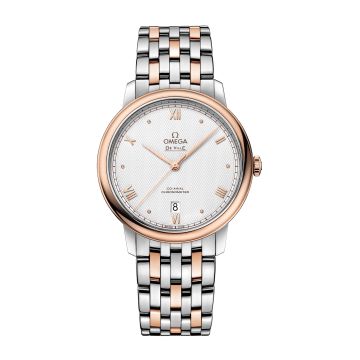 Omega De Ville Prestige Co-Axial 39.5 Stainless Steel / Red Gold / Vintage Silver / Bracelet