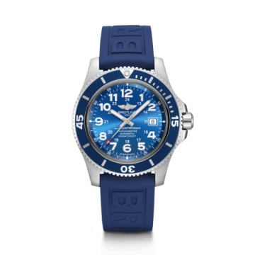 Breitling Superocean II 44 Stainless Steel / Blue / Mariner Blue / Rubber / Pin