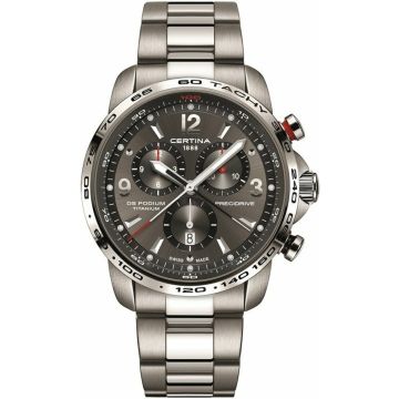 Certina DS Podium Big Size Chrono 1/100 Sec Titanium / Grey
