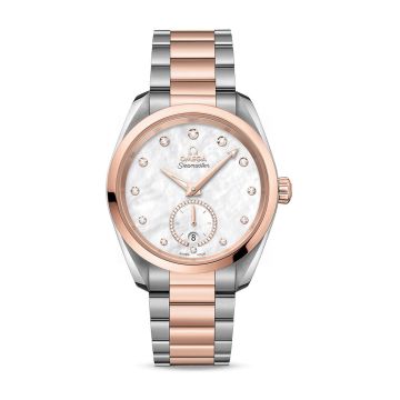 Omega Seamaster Aqua Terra 150M Master Chronometer Small Seconds 38 Stainless Steel / Sedna Gold / MOP - Diamond / Bracelet
