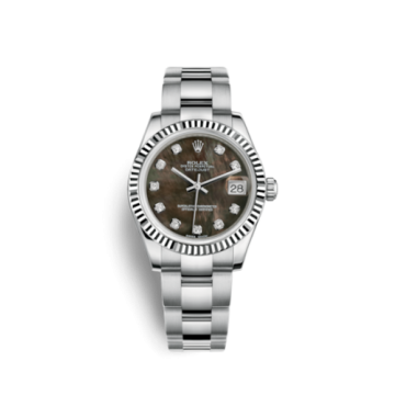 Rolex Datejust 31 Stainless Steel Fluted / Oyster / Black MOP