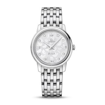 Omega De Ville Prestige Quartz 27.4 Stainless Steel / MOP Butterfly / Bracelet