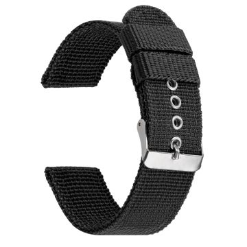 Bracelet de montre en toile à œillets