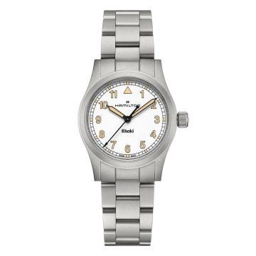 Hamilton Khaki Field Quartz 33 Stainless Steel / White / Bracelet
