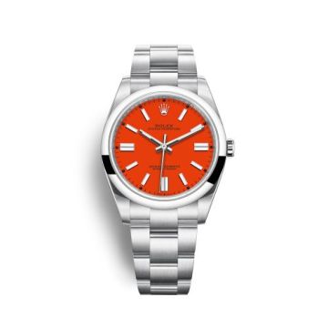 Rolex Oyster Perpetual 41 Stainless Steel / Red
