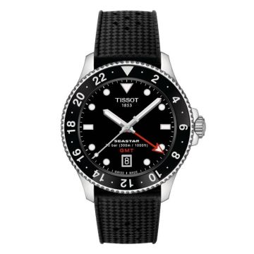 Tissot Seastar 1000 Quartz GMT 40 Stainless Steel / Black