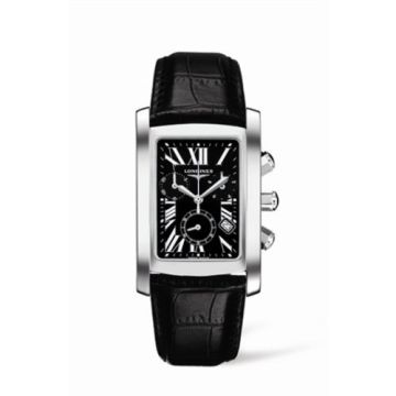 Longines DolceVita 30 Quartz Chronograph Stainless Steel Black