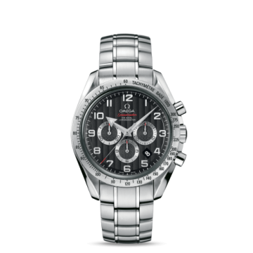 Omega Speedmaster Broad Arrow 44.25 Stainless Steel / Black Stripes / Bracelet