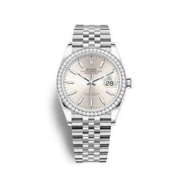 Rolex Datejust 36 Stainless Steel / Diamond / Silver / Jubilee
