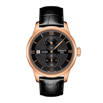 Tissot Le Locle Regulateur Pink Gold / Black