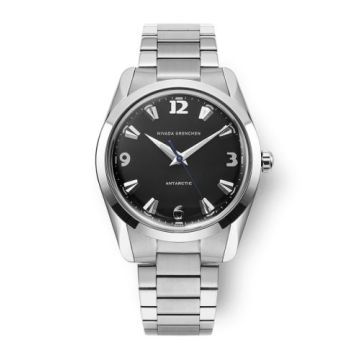 Nivada Grenchen Antarctic 35 Black - White Luminova / Stainless Steel / Flat Link