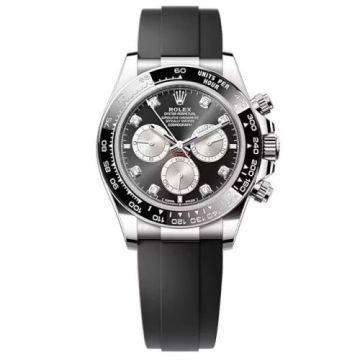 Rolex Cosmograph Daytona White Gold - Cerachrom / Black - Steel- Diamond / Oysterflex
