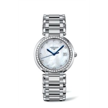 Longines PrimaLuna Quartz 34 Stainless Steel / Diamond / MOP / Bracelet