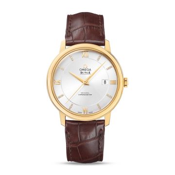 Omega De Ville Prestige Co-Axial 39.5 Yelllow Gold / Silver