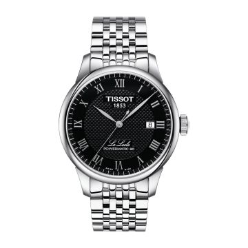 Tissot Le Locle Powermatic 80 39.3 Stainless Steel / Black / Bracelet
