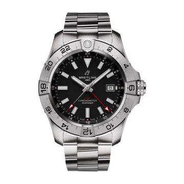 Breitling Avenger Automatic GMT 44 Stainless Steel / Black / Bracelet