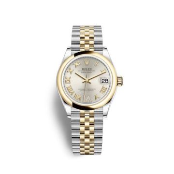 Rolex Datejust 31 Stainless Steel/ Yellow Gold / Domed / Silver - Roman / Jubilee