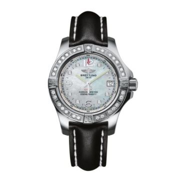 Breitling Colt Lady Diamond / Pearl Diamond / Calf / Pin