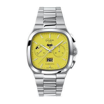 Glashütte Original Seventies Chronograph Panorama Date Yellow / Bracelet