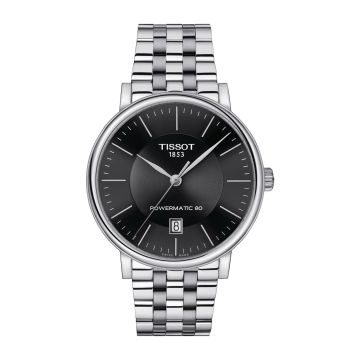 Tissot Carson Premium Powermatic 80 Stainless Steel / Black / Bracelet