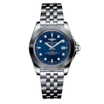Breitling Galactic 32 Sleek Edition Stainless Steel / Horizon Blue Diamond / Bracelet