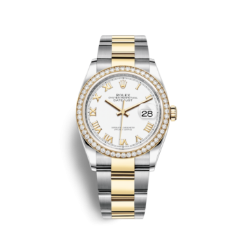 Rolex Datejust 36 Stainless Steel / Yellow Gold / Diamond / White Roman / Oyster