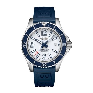 Breitling Superocean 42 Stainless Steel / White / Rubber / Folding