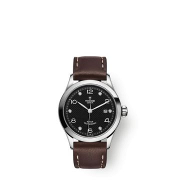 Tudor 1926 28 Stainless Steel / Black - Diamond / Strap