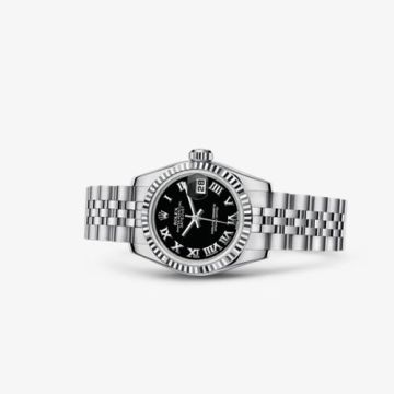 Rolex Lady-Datejust 26 Fluted Black Jubilee