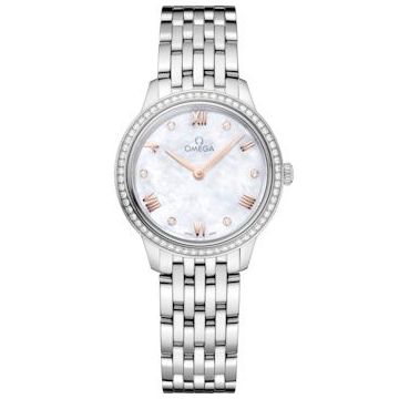Omega De Ville Quartz 27.5 Stainless Steel - Diamond / MOP / Bracelet
