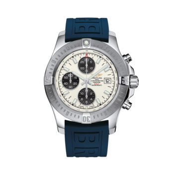 Breitling Colt Chronograph Automatic Stainless Steel / Stratus Silver / Rubber / Folding