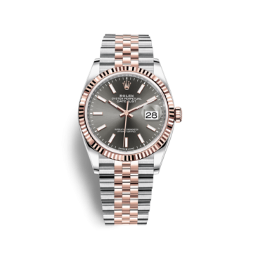 Rolex Datejust 36 Stainless Steel / Everose / Fluted / Slate / Jubilee