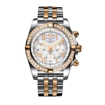 Breitling Chronomat 44 Stainless Steel / Rose Gold / Diamond / Pearl Roman / Bracelet