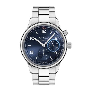Nomos Glashütte Club Sport Neomatik Worldtimer Blue