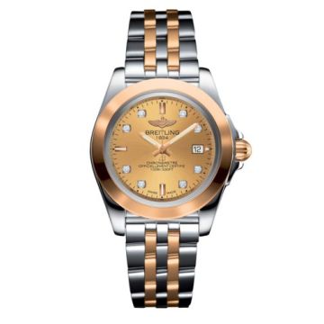 Breitling Galactic 32 Sleek Edition Stainless Steel / Rose Gold / Golden Sun Diamond / Bracelet