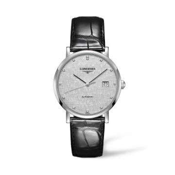 Longines Elegant Collection Automatic 39 Stainless Steel / Silver / Strap