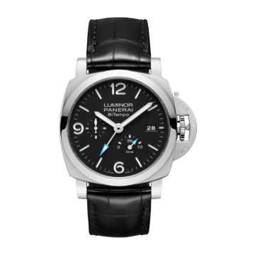 Panerai Luminor 1950 44 BiTempo Power Reserve Stainless Steel / Black