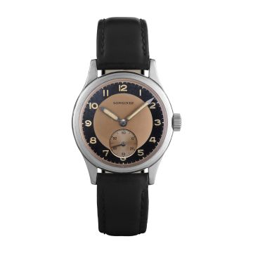 Longines Heritage 38.5 Small Seconds Tuxedo / Bull's Eye