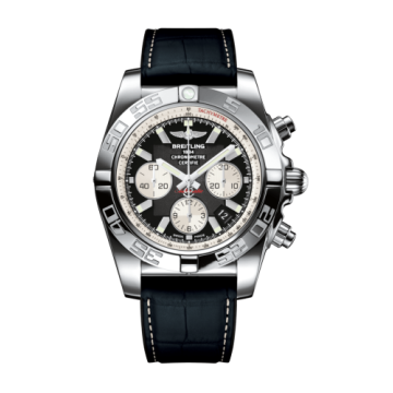 Breitling Chronomat 44 Stainless Steel / Onyx Black / Croco Rubber / Folding