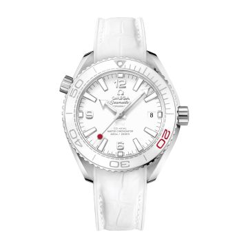 Omega Seamaster Planet Ocean 600M Co-Axial 39.5 Master Chronometer Stainless Steel / White / Alligator