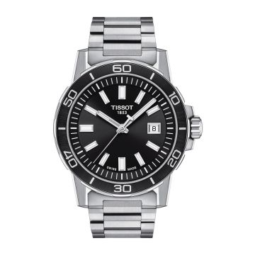Tissot Supersport Stainless Steel / Black / Bracelet