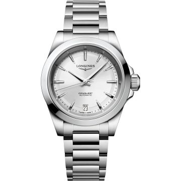 Longines Conquest 34 Stainless Steel / Silver / Bracelet