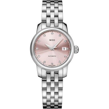 Mido Baroncelli Lady Twenty Five Stainless Steel / Pink / Bracelet