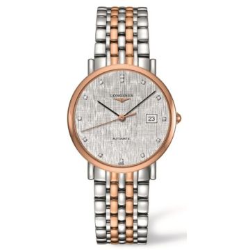 Longines Elegant Collection Automatic 37 Stainless Steel / Red Gold / Silver