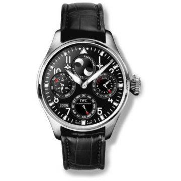 IWC Schaffhausen Big Pilot Perpetual Calendar Platinum / Black / Sincere